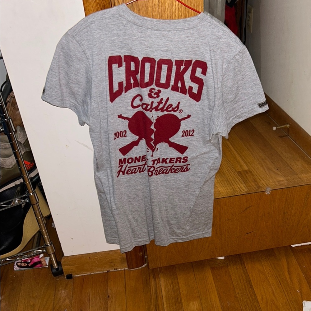 Gray Crooks & Castles Graphic T-Shirt